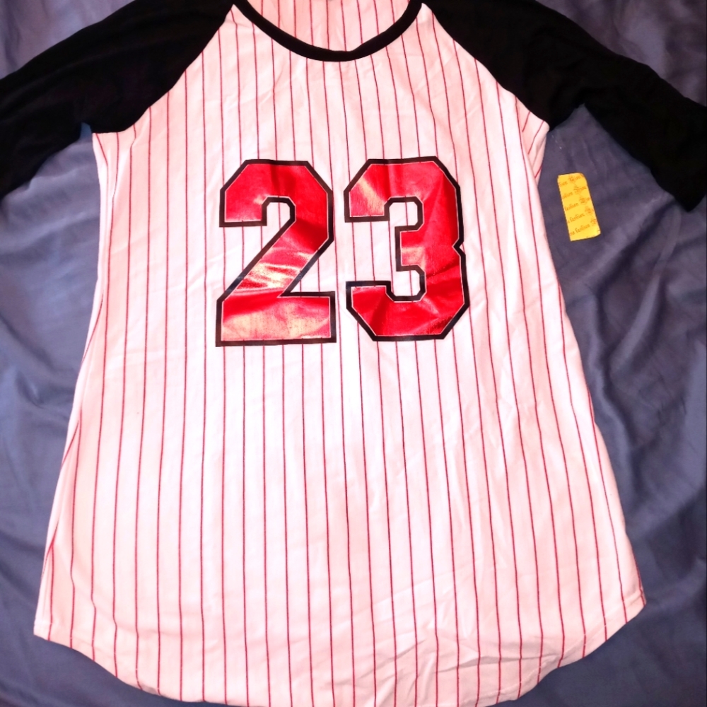 Baseball inspired shirt